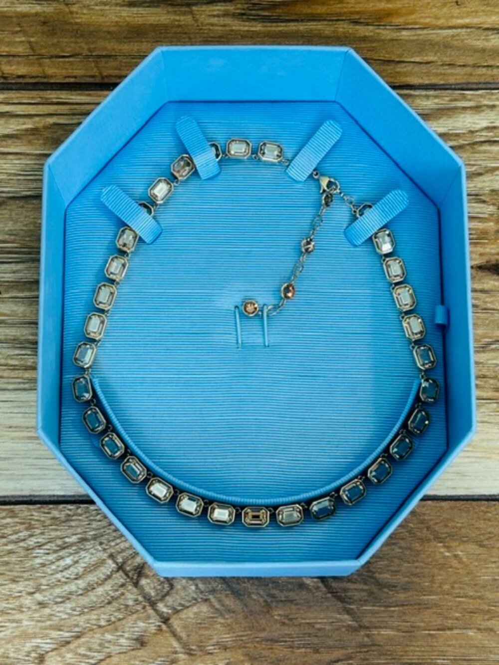 Swarovski Millenia Necklance Octagon Cut Gold Yellow Crystals 5718674 New In Box